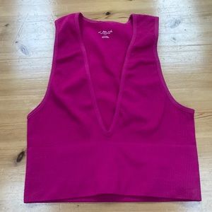 Urban Outfitters | Hailey Seamless Plunge Bra Top